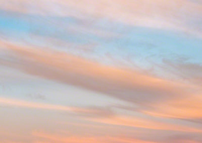 Pastel Clouds at Sunrise over Castle Rock CO