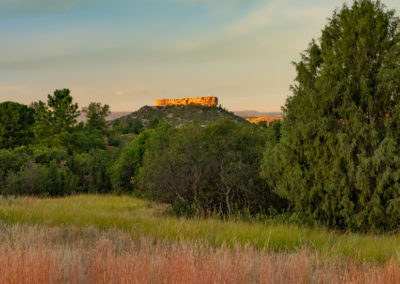 Photo of Colorful Grasses Framing the Rock - Castle Rock CO