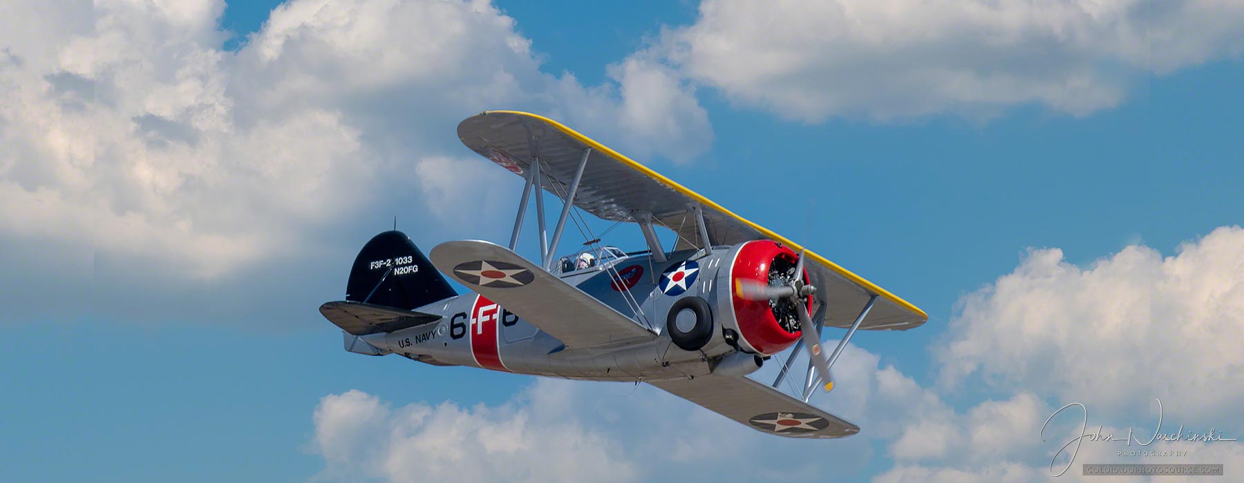 Grumman F3F-2 Navy and Marine Biplane Fighter