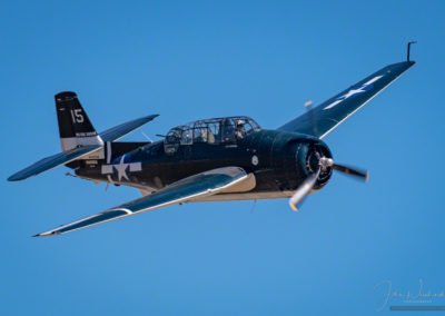 Close Flyby Photo of Marines' Grumman TBM Avenger at Colorado Springs Airshow