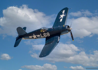 Low Flyby of F3A Corsair at Pikes Peak Airshow in Colorado Springs