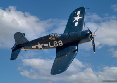 Close Flyby of Brewster F3A Corsair at Pikes Peak Airshow in Colorado Springs