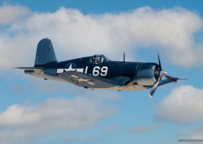 Low Pass of Brewster F3A Corsair at Pikes Peak Airshow in Colorado Springs