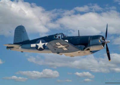 Close Flyby of WWII Navy Brewster F3A-1 Corsair
