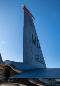 Vertical Photo of F-15 Eagle Right Tail Fin