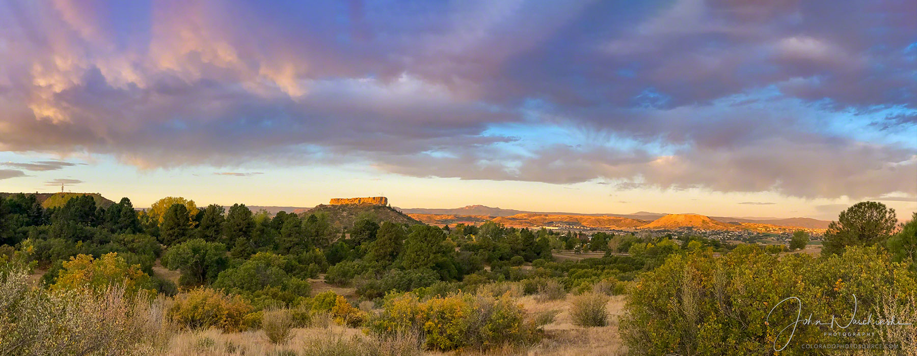 Landscape Photos of Castle Rock Colorado Autumn 2019