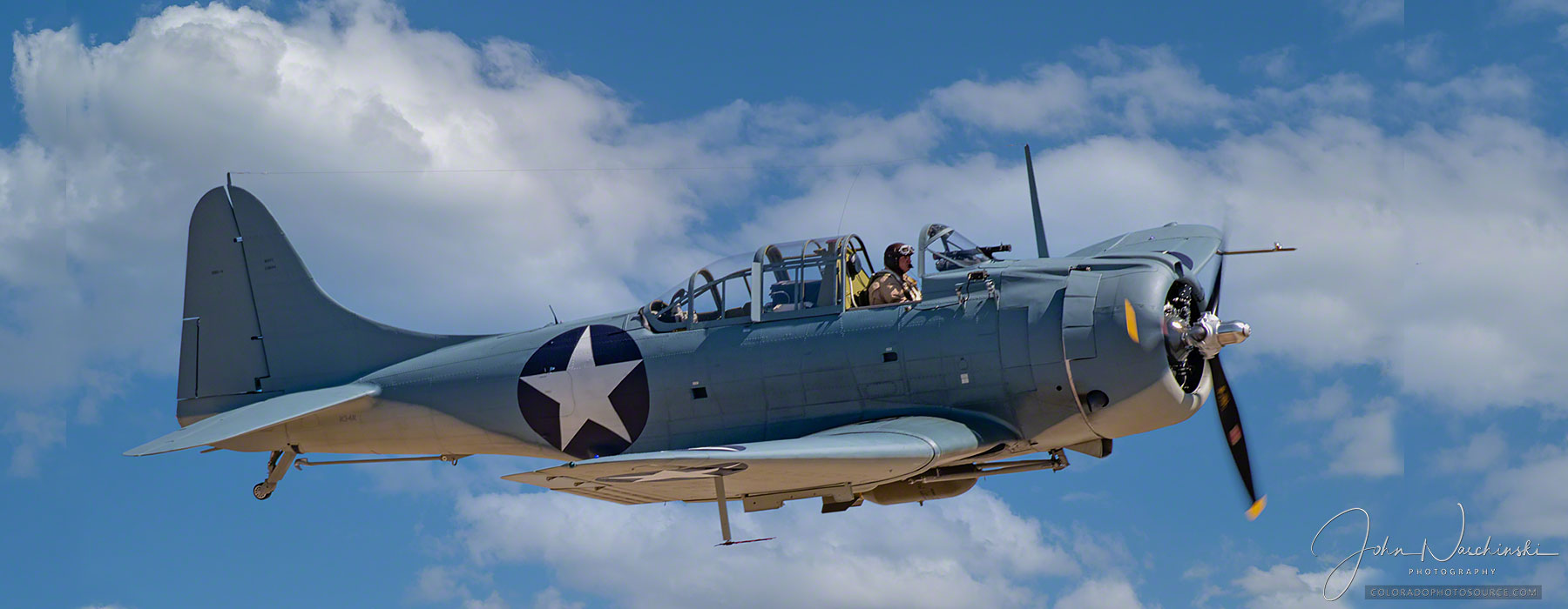 Photos of the SBD Dauntless A-24 Banshee Colorado Springs Airshow