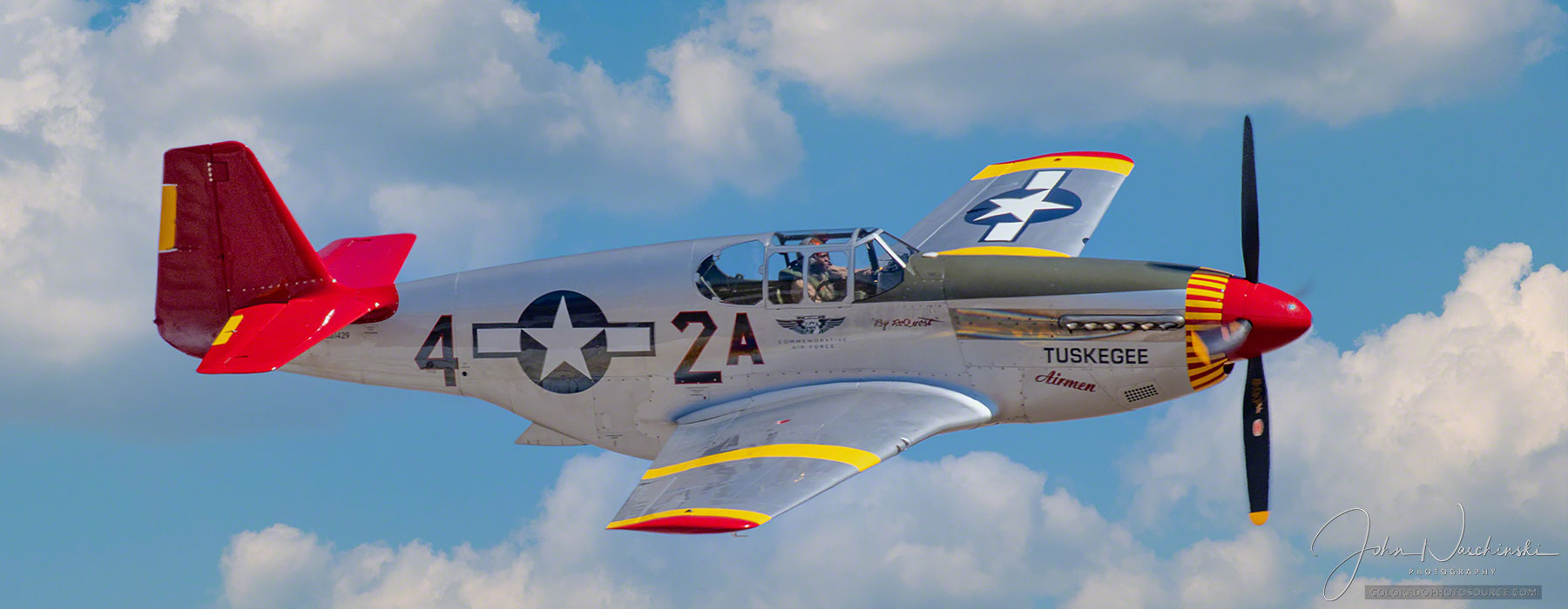 Photos of P-51 CAF Red Tail Squadron Tuskegee Airmen