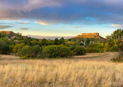 Photo of Pikes Peak and The Rock at Sunrise