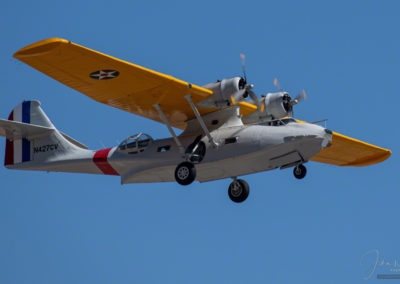 Flyby of the amphibious Consolidated PBY Catalina at Pikes Peak Regional Airshow