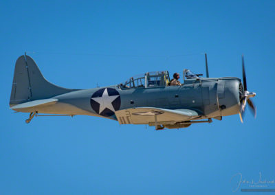 Low Flyby Photo of SBD Dauntless A-24 Banshee Colorado Springs