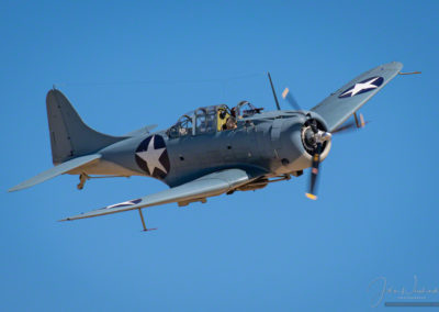 Low Pass of SBD Dauntless A-24 Banshee at Colorado Springs Airshow