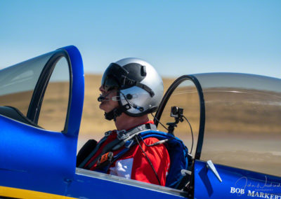 Rocky Mountain Renegades Bob Markert taxing his RV-8 at Pikes Peak Regional Airshow