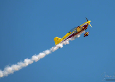 Rocky Mountain Renegade Steve Bergevin Performing in his Giles G-202 at Pikes Peak Regional Airshow