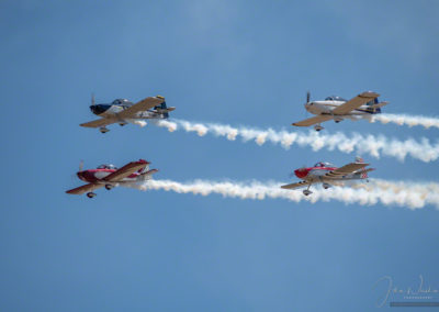 Rocky Mountain Renegades Airshow Team Four Man Formation Flying at Pikes Peak Regional Airshow