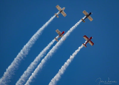 Rocky Mountain Renegades Airshow Team Inverted Roll at Pikes Peak Regional Airshow