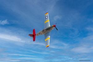 The CAF Red Tail Squadron’s P-51C Mustang, named Tuskegee Airmen in Flight