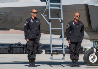 F-22 Crew ready for arrival of Pilot Lt. Col. Paul “Loco” Lopez