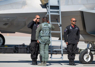 F-22 Crew Salutes Pilot Lt. Col. Paul “Loco” Lopez
