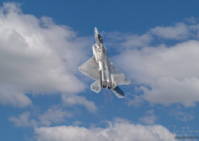 Vertical Climb of F-22 Raptor Stealth Fighter at Colorado Springs Airshow