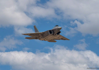 Flyby of F-22 Raptor Stealth Fighter at Colorado Springs Airshow