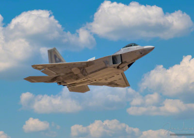 Close Flyby of F-22 Raptor Stealth Fighter at Colorado Springs Airshow