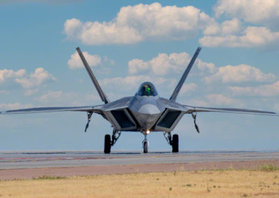 F-22 Raptor in Runway at Pikes Peak Regional Airshow