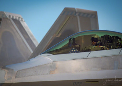 Lt. Col. Paul “Loco” Lopez in Cockpit after Demonstration flight