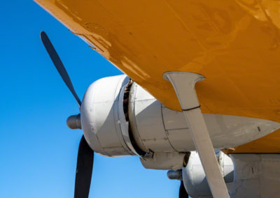 Cockpit and Underwing of Consolidated PBY Catalina at Colorado Springs Airshow