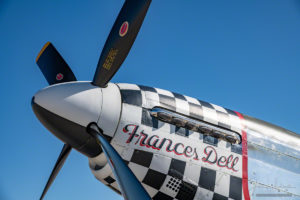 Close of Photo of P-51 Frances Dell on static Display