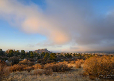 Clouds and Fog Roll in from the North During a Weather Inversion in Castle Rock