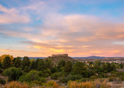 Landscape Photo of Castle Rock Colorado in Autumn
