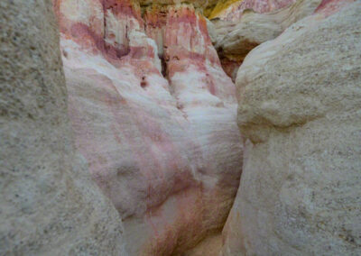 Gully Formed by Erosion at the Colorado Paint Mines