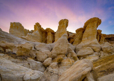 Fantastic geological formations including spires and hoodoos - Paint Mines Interpretive Park is one of El Paso County