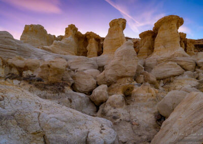 Geological formations at Colorado Paint Mines Interpretive Park