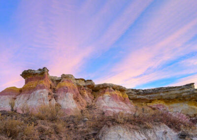Pastel Sunset Colors at the Colorado Paint Mines