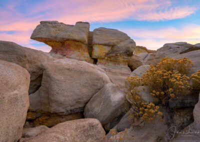 Prominent Hoodoo at the Paint Mines Interpretive Park