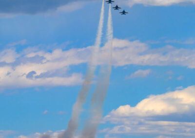 Blue Angel F/A-18s High Altitude Pass